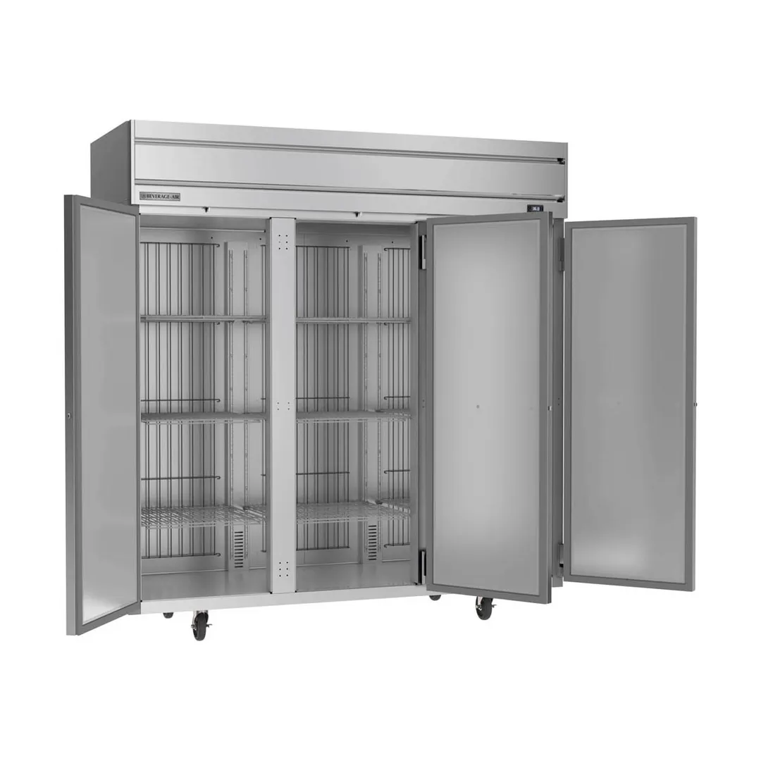 Beverage Air HRPS3HC-1S 78" 3-Section Reach-In Refrigerator w/ 3 Solid Full Doors, Top Mounted, 1/3 hp, 71.5 cu. ft.