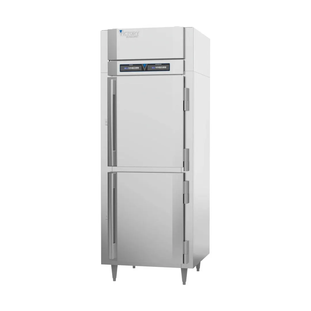 Victory HRS-1D-S1-EW-HD-HC 1-Section 2-Door Half-Size Hinged Dual Temp Holding Cabinet 20 Cu Ft