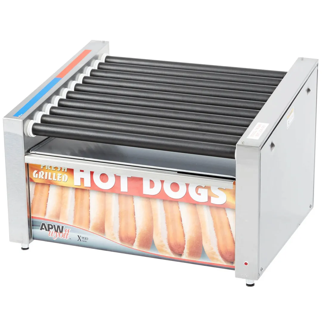 APW Wyott HRS-31 23" HotRod Hot Dog Grill w/ Infinite Controls, 11 Tru-Turn Rollers
