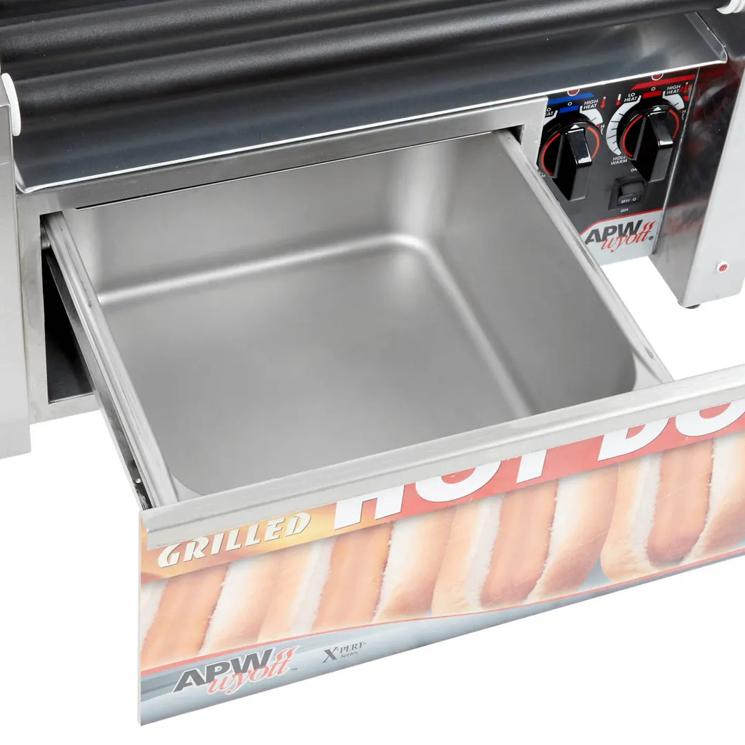 APW Wyott HRS-31 23" HotRod Hot Dog Grill w/ Infinite Controls, 11 Tru-Turn Rollers