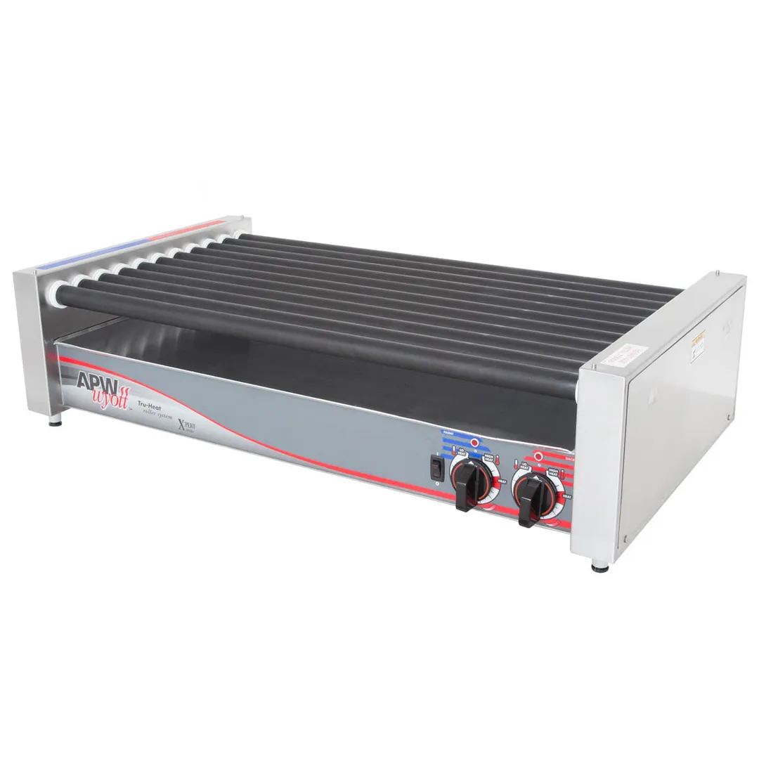 APW Wyott HRS-50 34" HotRod Hot Dog Grill w/ Infinite Controls, 11 Tru-Turn Rollers