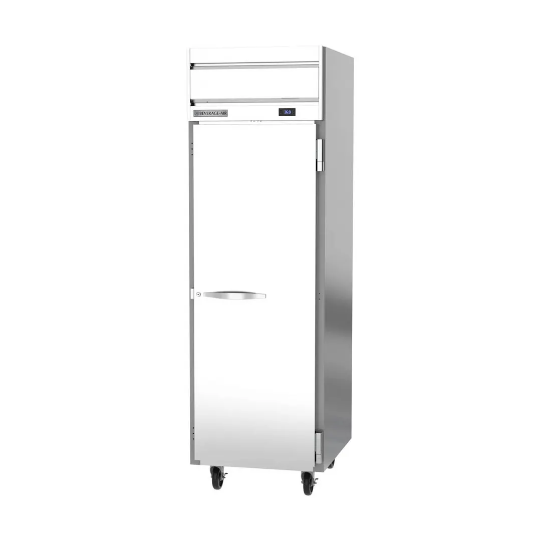 Beverage Air HRS1HC-1S 26" 1-Section Reach-In Refrigerator w/ Solid Full Door, Top Mounted, 1/4 hp, 21 cu. ft.