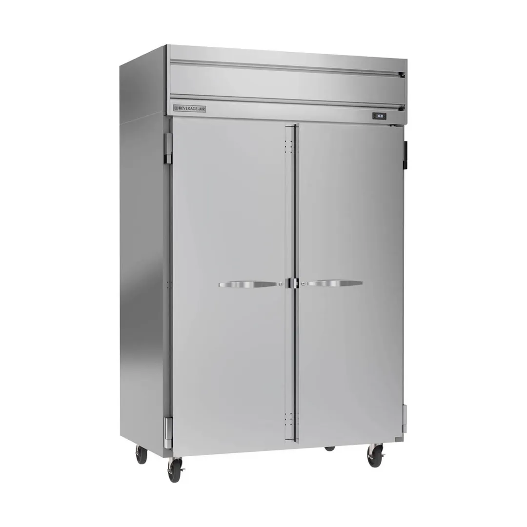 Beverage Air HRS2HC-1S 2-Section Reach-In Refrigerator w/ 2 Solid Full Doors, Top Mounted, 1/3 hp, 47 cu. ft.