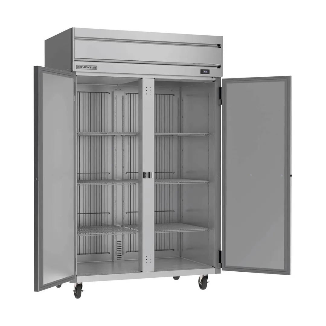 Beverage Air HRS2HC-1S 2-Section Reach-In Refrigerator w/ 2 Solid Full Doors, Top Mounted, 1/3 hp, 47 cu. ft.