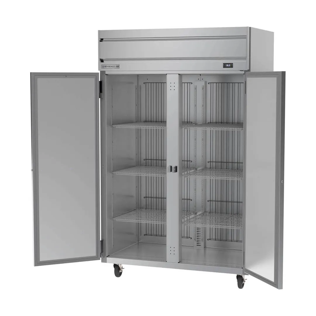 Beverage Air HRS2HC-1S 2-Section Reach-In Refrigerator w/ 2 Solid Full Doors, Top Mounted, 1/3 hp, 47 cu. ft.