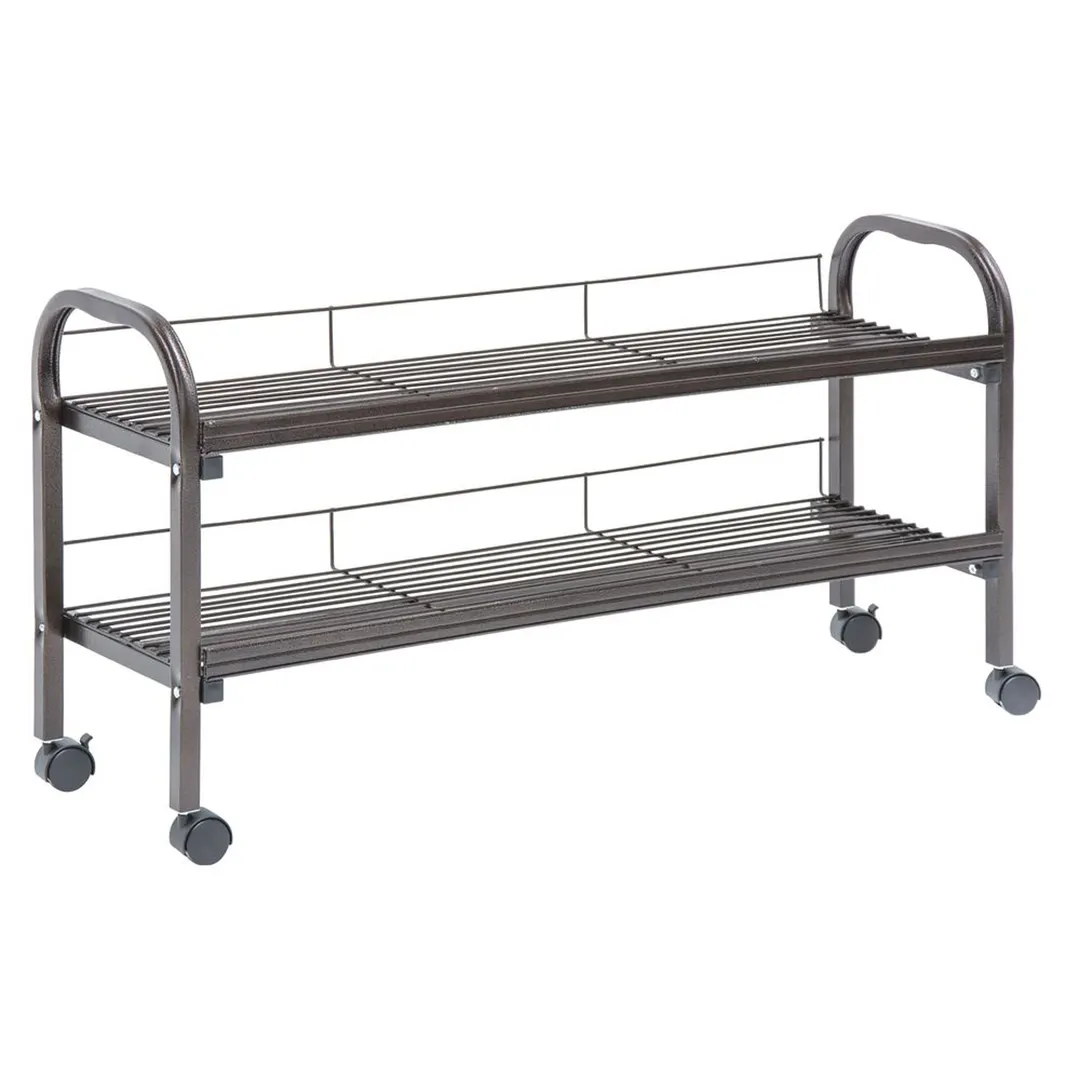 Hubert 14221 Deli Bunk, Mobile, 2-Tier, 47" X 13-3/4" X 23-1/2"H, Rectangular