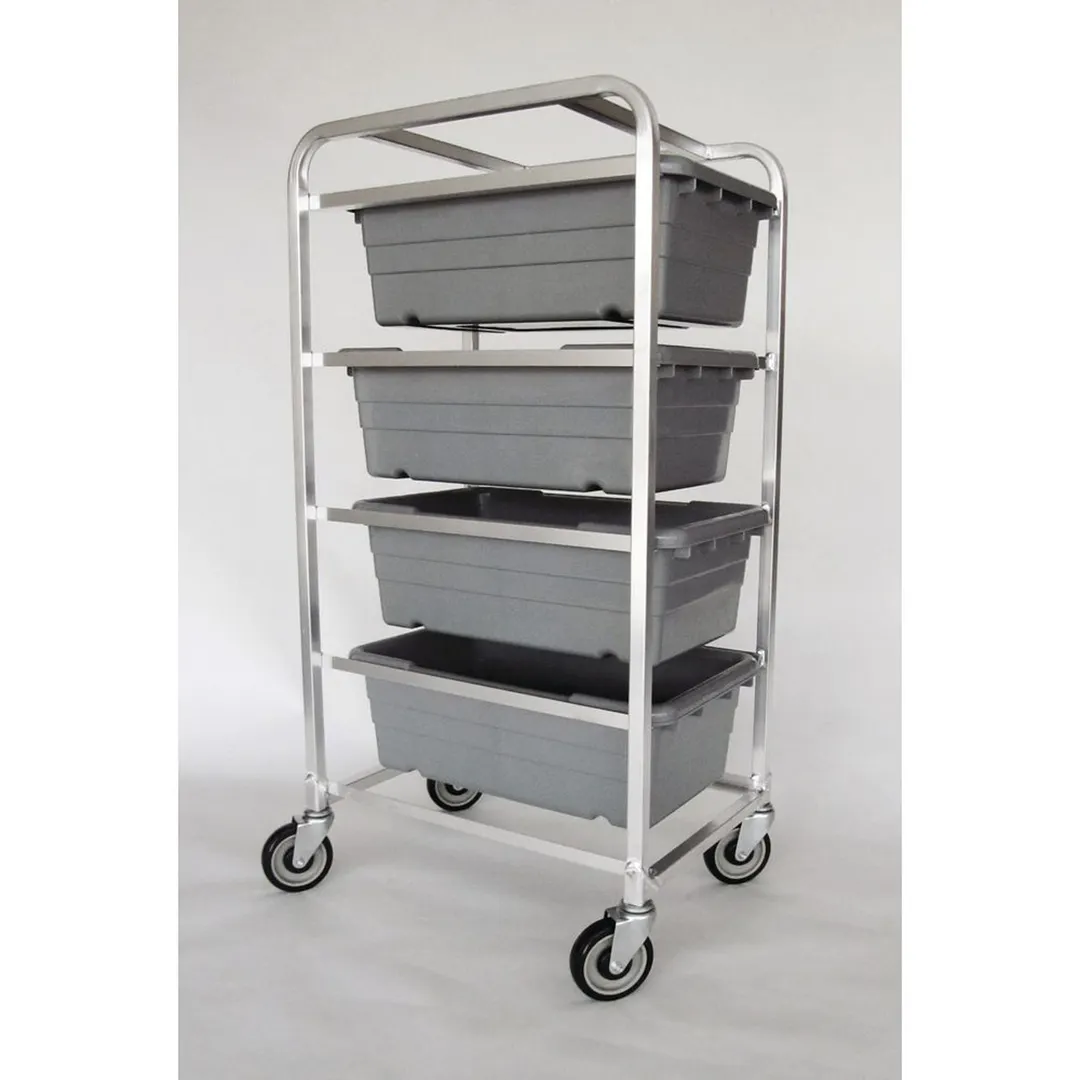 Hubert 29767 53"H Aluminum Lug Dolly / Rack w/ 4 Lug Capacity