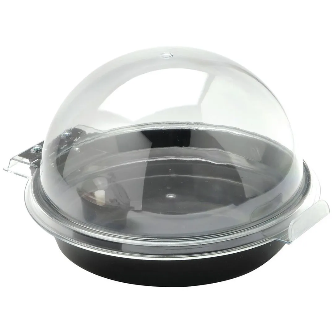 Hubert 31328 Sampling Kit, 12" Dia. X 9"H, Round, Black Tray