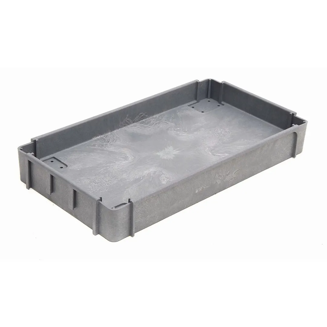 Hubert 32578 Grey Plastic Rectangular Small Cart Middle Shelf - 31"L x 17"W x 3"H