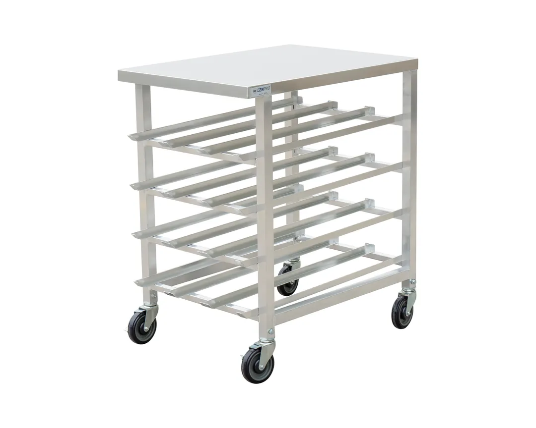 Hubert 32L-038 Aluminum Mobile Can Rack with #10 or #5 Cans