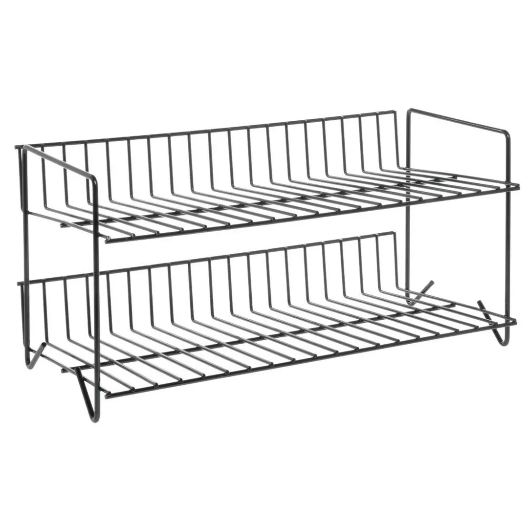 Hubert 38672 Loaf Rack, 2-Shelf, 19-1/2" X 10" X 9-3/4"H, Rectangular, Back Lip