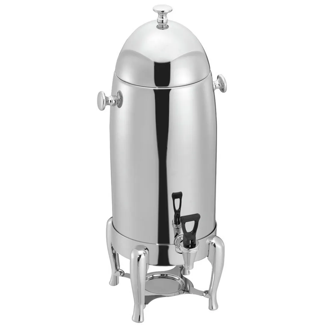Hubert 43527 Coffee Chafer Urn, 3‑2/5‑Gallon (11‑12 qt) Stainless Steel, Canned Heat