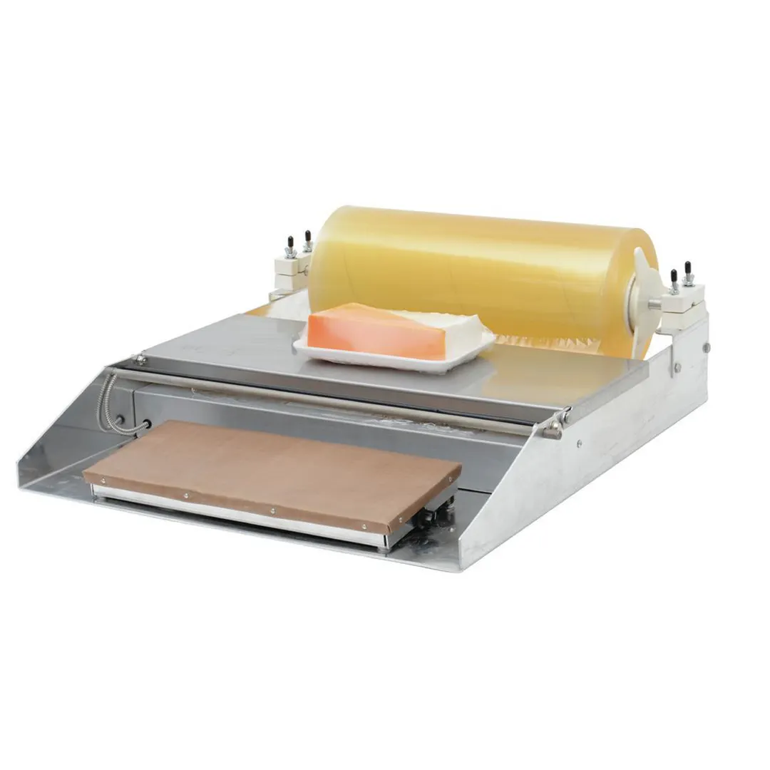 Hubert 53232 Countertop Film & Shrink Wrapper, 22.5" x 26" x 9" Steel, 115V 750W, 18" Film Roll Capacity