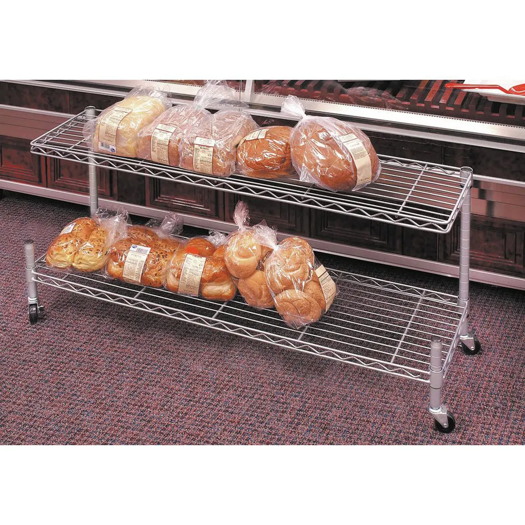 Hubert 53393 Deli Bunk, 2-Tier, 48" X 15" X 18"H, Rectangular