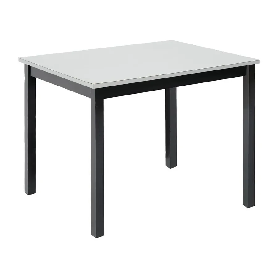 Hubert 58404 Rectangular Nesting Table, 40" x 30" x 32"H, Formica Laminate Top, Ebony Poplar Wood Frame