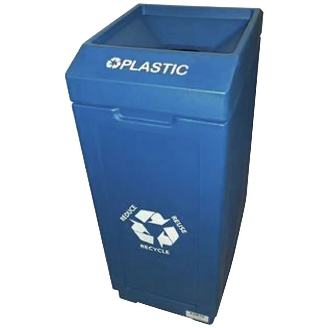 Hubert 67433 Plastic Recycling Receptacle / Container