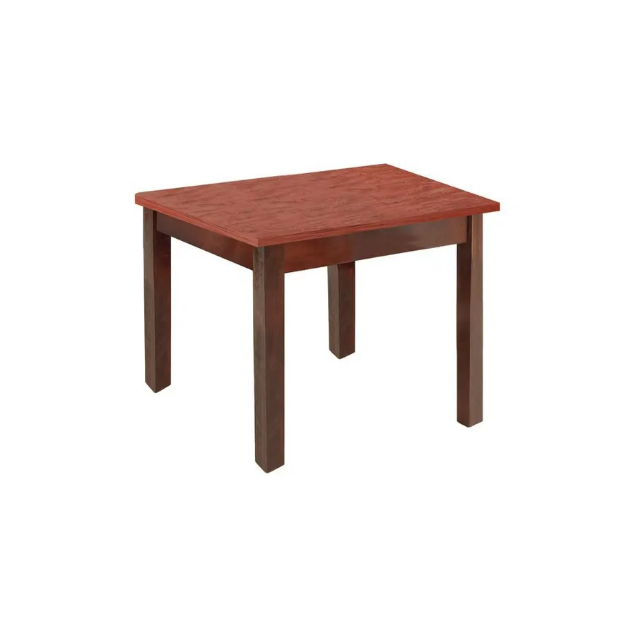 Hubert 67475 Rectangular Nesting Table, 24" x 20", Mahogany Frame, Cherry Formica Top, Poplar Wood