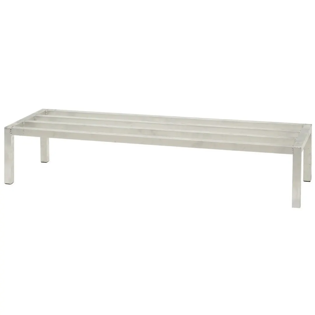 Hubert 83653 NSF 1500 lb. Rectangular Aluminum Dunnage Rack - 60" x 20" x 12"H