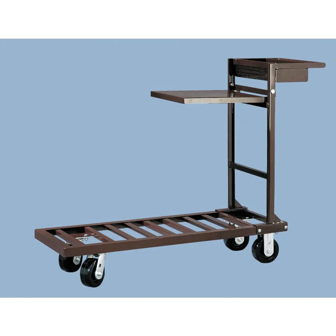 Hubert 87009 Platform Utility Cart, 51x18, 1200 lbs, Powder Coated Steel, Brown, Shelf & Storage