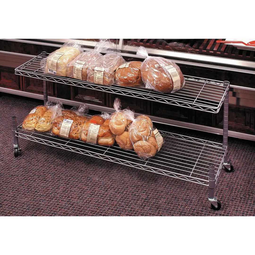 Hubert 96794 Deli Bunk, 2-Tier, 48" X 15" X 18"H, Rectangular