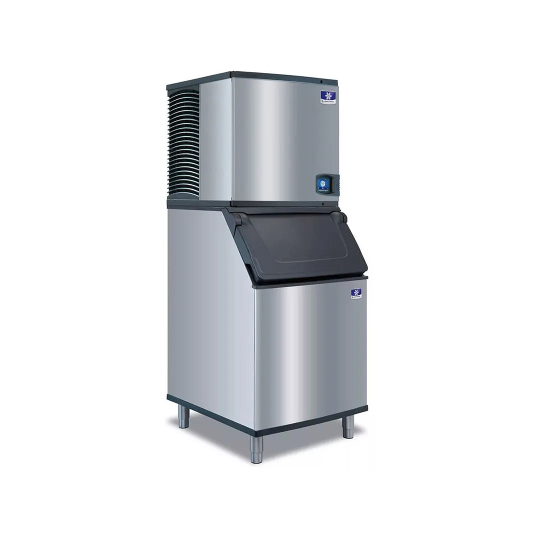 Manitowoc IDT1200A/D570 Air Cooled Full Cube 1196 lb Ice Machine with Bin, 532 lb Storage
