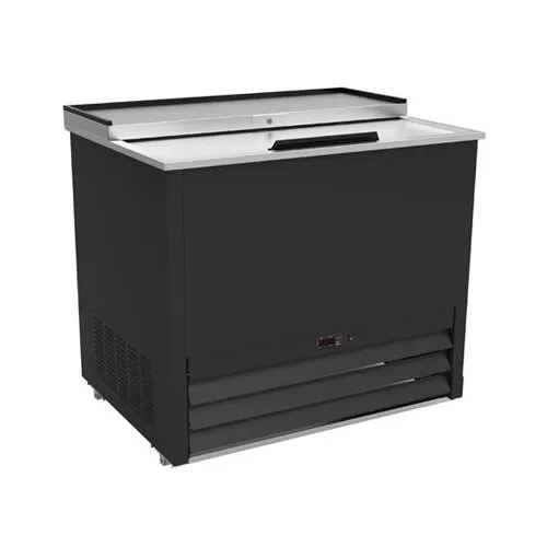 IKON IGC36 36" Black Glass & Plate Chiller, 4.5 cu. ft.