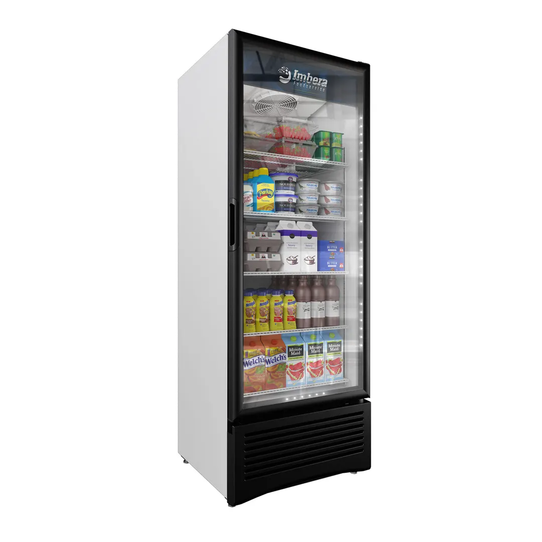 Imbera USA G319 HC BW 29" 1-Section Merchandiser Refrigerator with Glass Door, 19.2 cu. ft.
