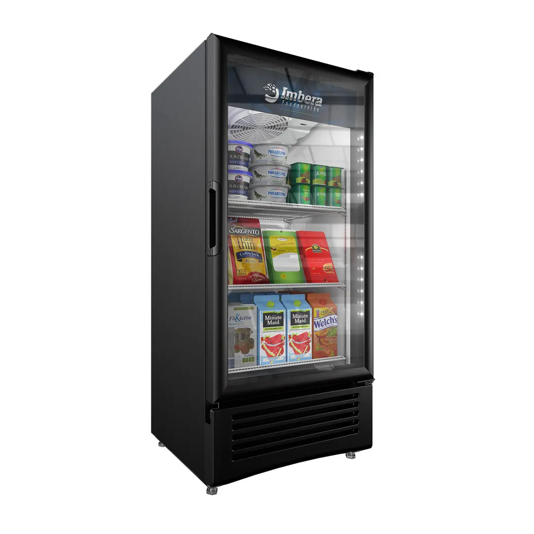 Imbera USA VR10 24" 1-Section Merchandiser Refrigerator with Glass Door, 9.43 cu. ft.