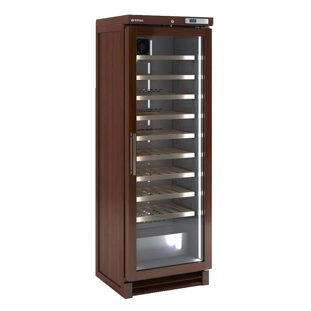 Infrico USA IMD-EVV100 26" Glass Door Wine Refrigerator, Single Temperature, 12.36 cu. ft.