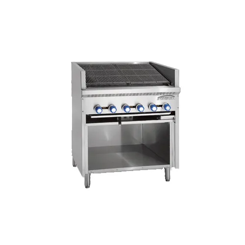 Imperial IABF-72 72" Floor Gas Radiant Steakhouse Charbroiler w/ (13) Burners, 260.000 BTU