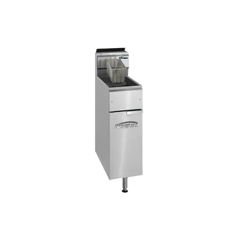 Imperial IFS-25 Floor Model Gas Tube Fired Fryer, 25 lbs - 70,000 BTU
