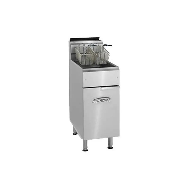 Imperial IFS-50 Floor Model Tube Fired Gas Fryer, 50 lbs - 140,000 BTU