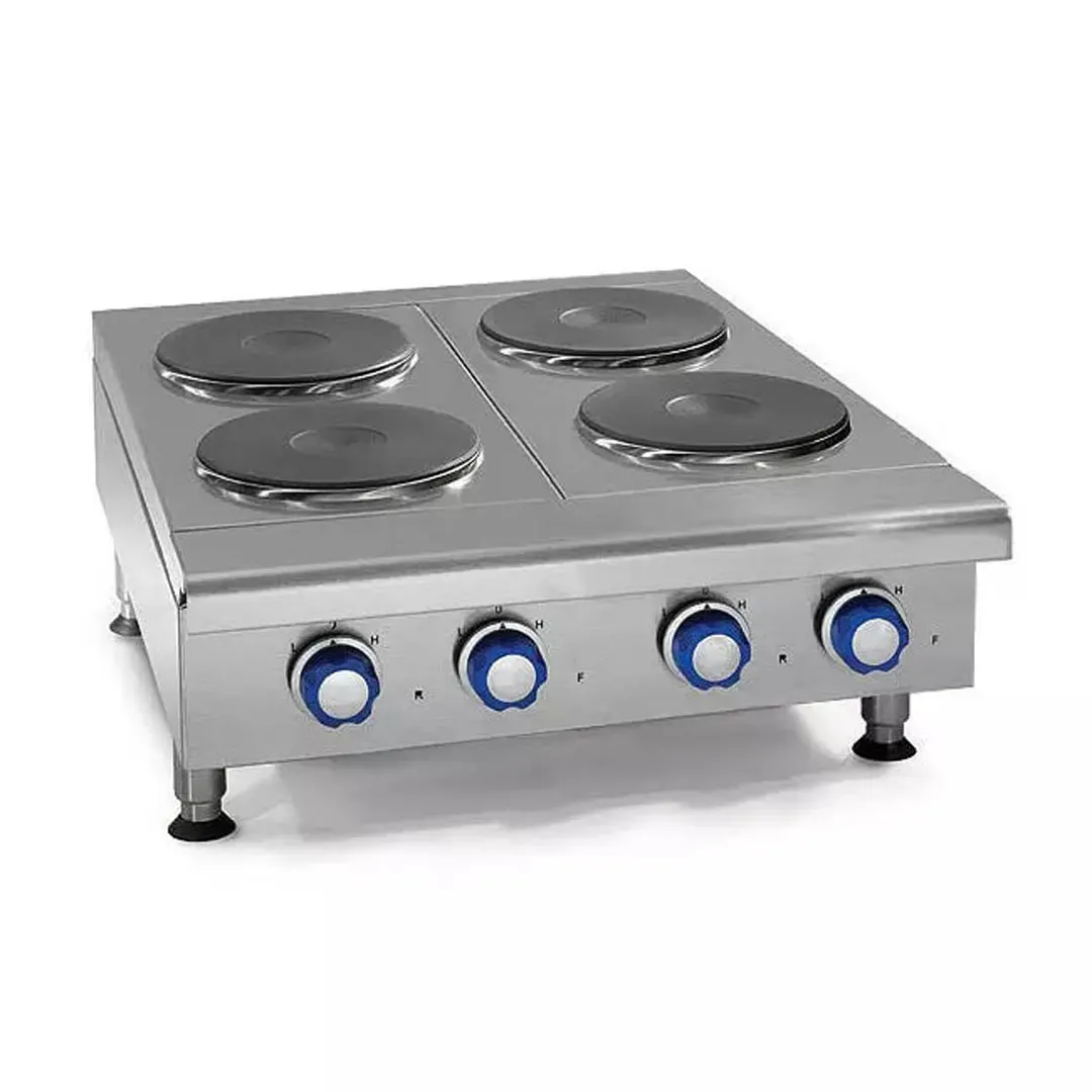 Imperial IHPA-4-24-E 24" Electric Countertop Hotplate with (4) Solid Burners, Infinite Controls, 8.0 kW