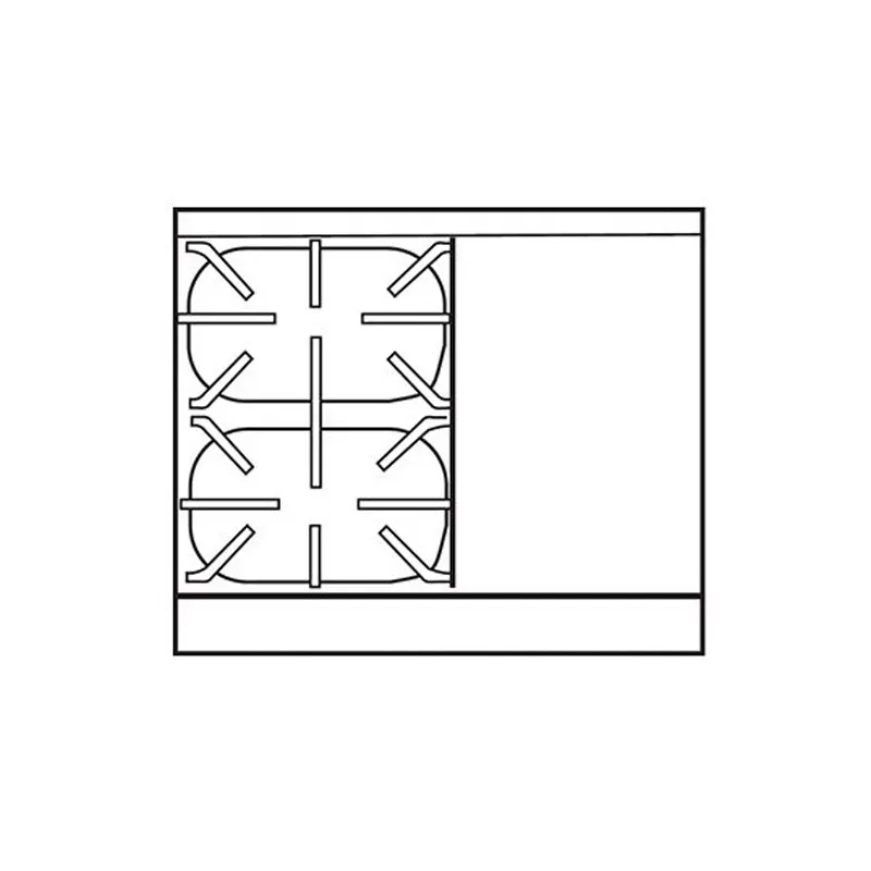 Imperial IHR-2-1HT-M 36" Gas Heavy Duty Range w/ (2) Open Burners, (1) Hot Top, Modular, 110.000 BTU