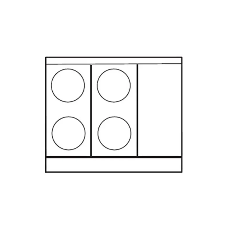 Imperial IHR-4-1HT-E-M Spec Series Heavy Duty Range, Electric, 36", Modular