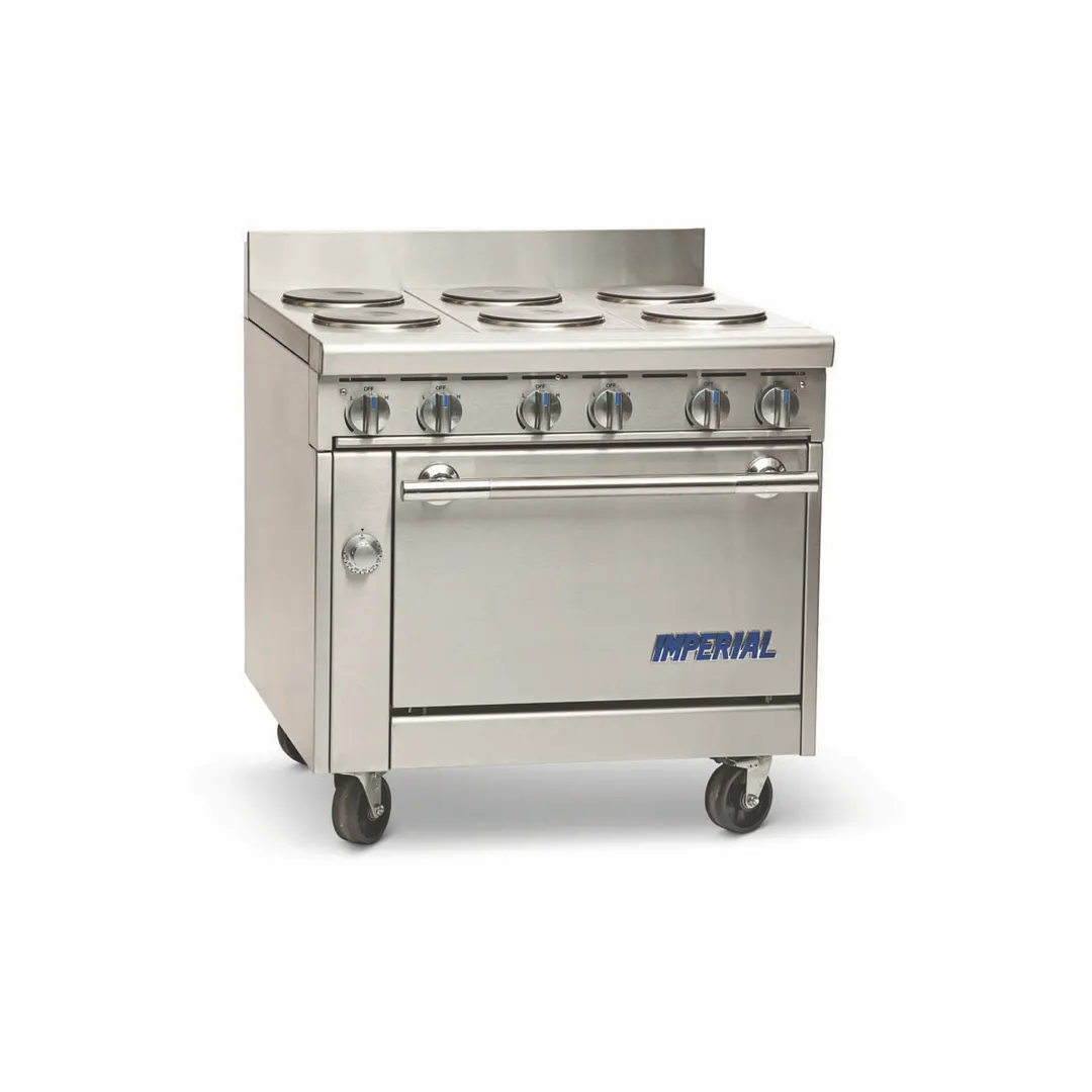 Imperial IHR-6-E Spec Series Heavy Duty Range, Electric, 36", (6) Round Elements
