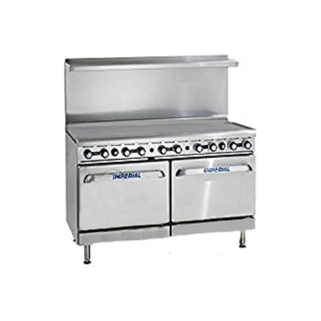 Imperial IR-G72-CC 72" Gas Restaurant Range w/ 72" Full Griddle, (2) Convection Ovens, 180.000 BTU