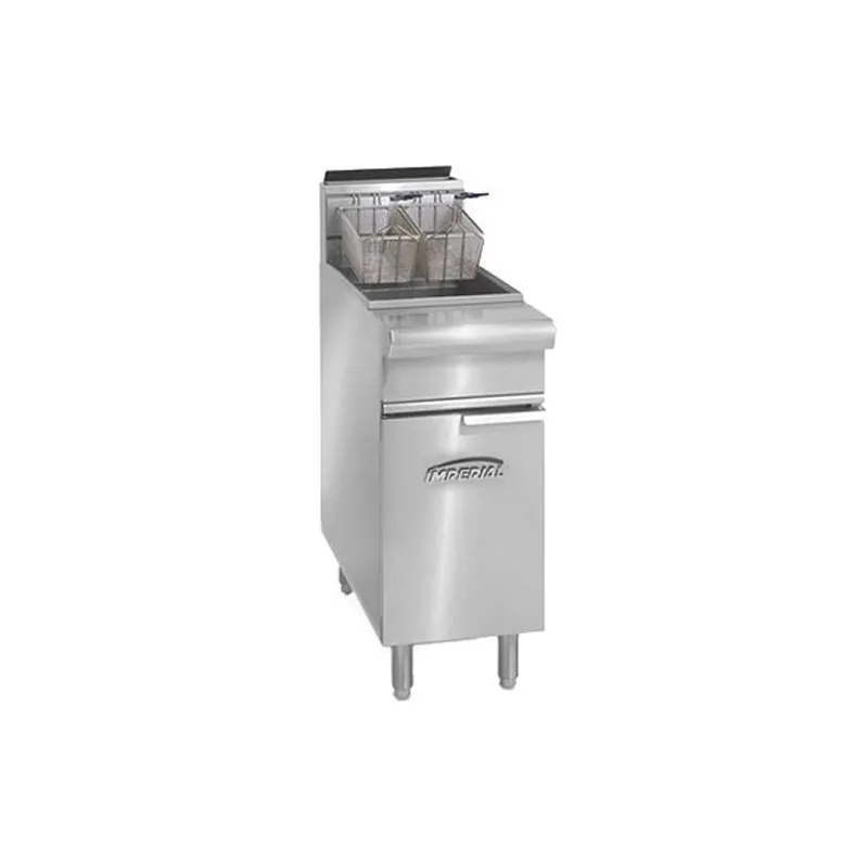 Imperial IRF-50 15" Floor Model Gas Fryer, 50 lb.