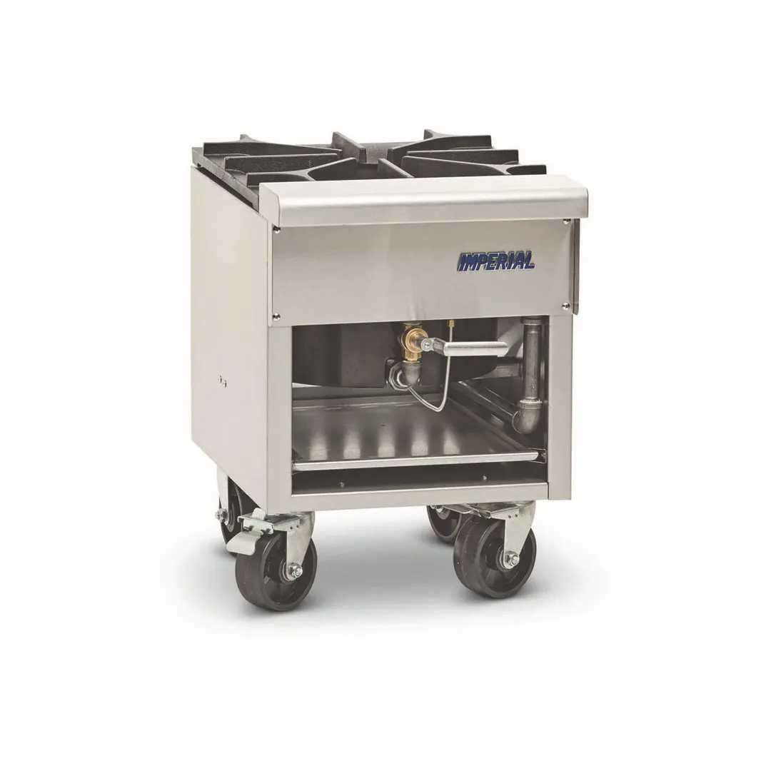 Imperial ISP-J-SP 18" Hi-Temp Gas Stock Pot Range w/ (1) Jet Burner, Valve Controls, 125.000 BTU