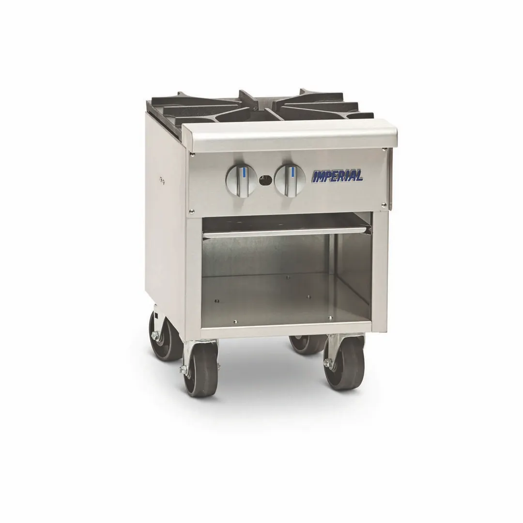 Imperial ISPA-18 18" Gas Stock Pot Range w/ (1) Three Ring Burner, Manual Controls, 90.000 BTU
