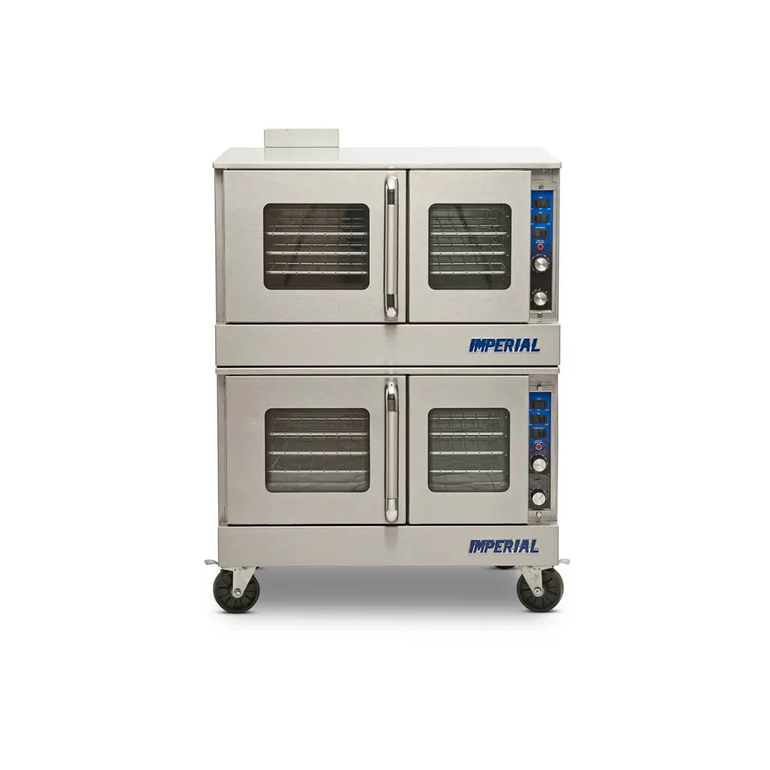 Imperial PRV-2 Double Deck Full Size Gas Convection Oven with Thermostatic Controls