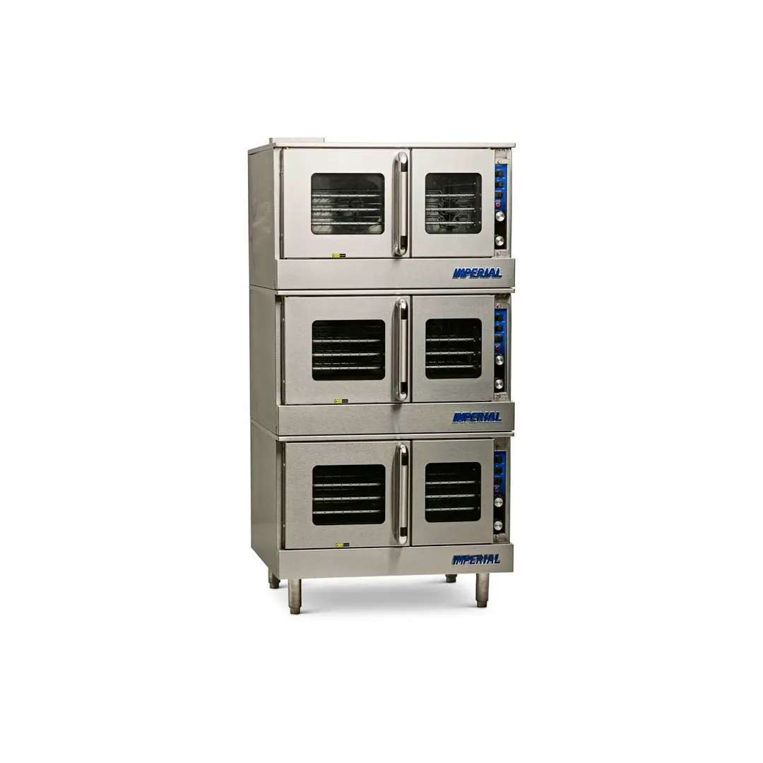 Imperial PRV-3 Triple Deck Full Size Gas Convection Oven with Thermostatic Controls