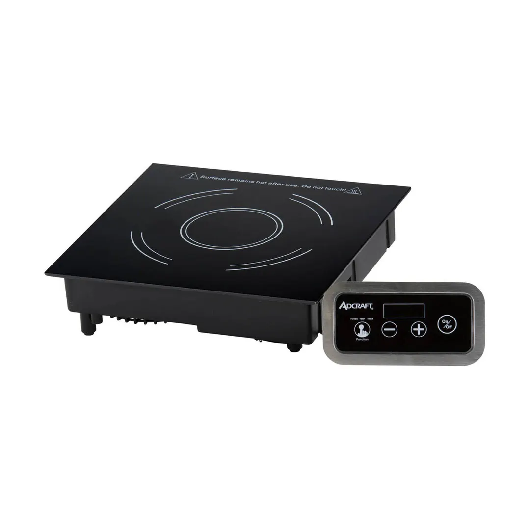Adcraft IND-D120V Single-Burner Drop-In Induction Cooker w/ Ceramic Glass Surface