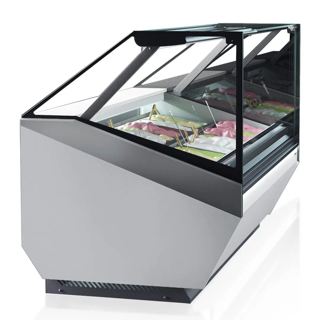 Infrico USA IDC-VAR12H FG 49" Gelato Dipping Cabinet w/ Sneeze Guard