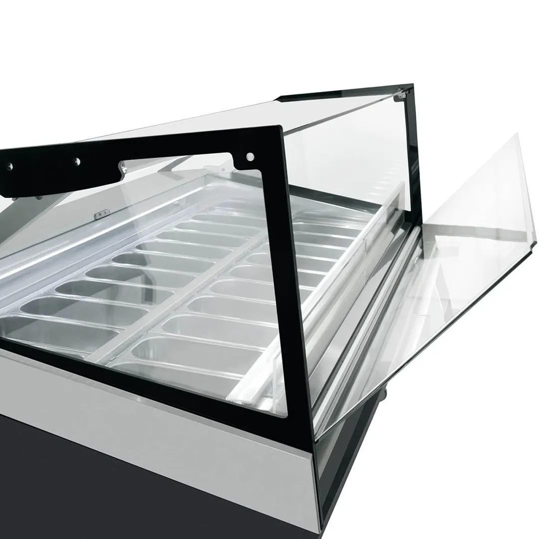 Infrico USA IDC-VAR12H FG 49" Gelato Dipping Cabinet w/ Sneeze Guard