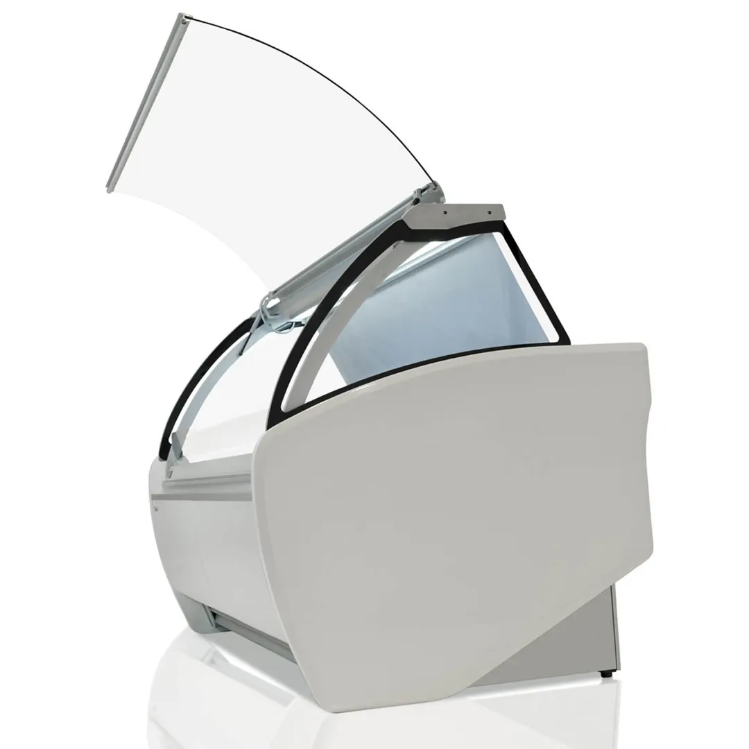 Infrico USA IDC-VAR18H 77" Gelato Dipping Cabinet w/ Curved Sneeze Guard