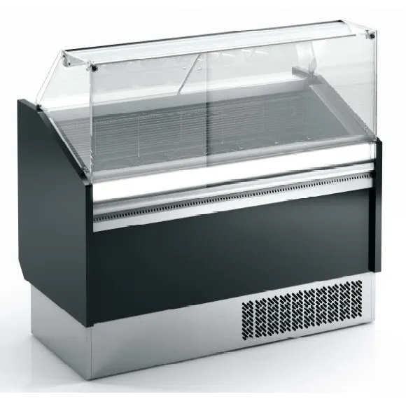 Infrico USA IDC-VBZ12S 51" Ice Cream Dipping Cabinet w/ Curved Sneeze Guard