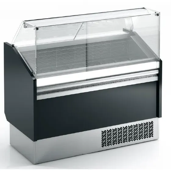 Infrico USA IDC-VBZ15S 63" Ice Cream Dipping Cabinet w/ Curved Sneeze Guard