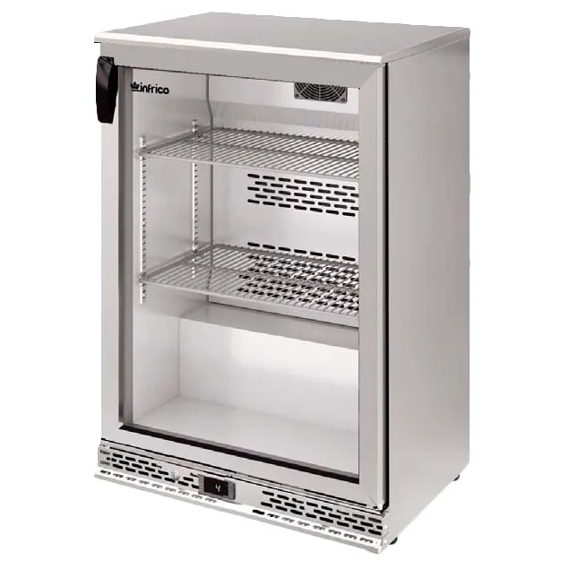 Infrico USA IMD-ERV15II 23" Refrigerated Back Bar Cabinet w/ 5 Cu Ft Capacity, 1 Glass Door