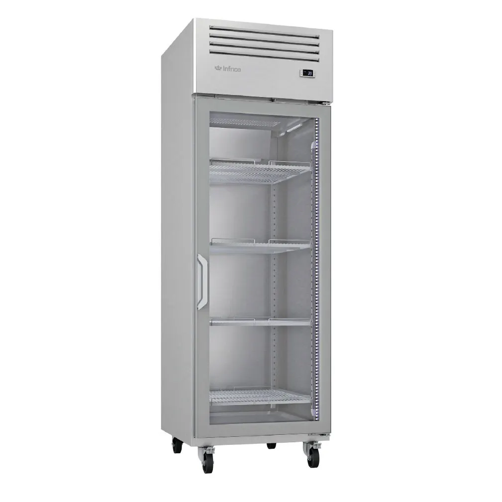 Infrico USA IRR-AGB23CR 27" 1-Section Reach-In Refrigerator w/ Glass Door, 23 cu. ft., Top-Mount
